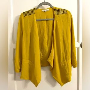 Mustard Naked Zebra Brazer 2/3 sleeve